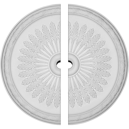 Ekena Millwork Juniper Ceiling Medallion, Two Piece (Fits Canopies up to 7"), 36"OD x 3"ID x 1 1/2"P CM36JU2-03000